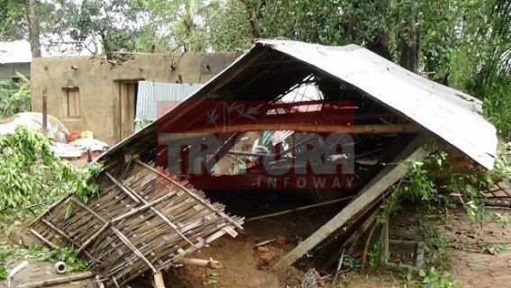 Storm ransacked areas of Unakoti district : Electricity connection received major jolt: Administration launched drive Storm ransacked areas of Unakoti district : Electricity connection received major jolt: Administration launched drive